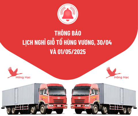 Thông Báo lịch nghỉ giỗ tổ Hùng Vương, 30/04 và 01/05/2026